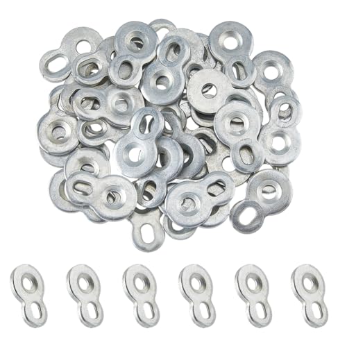 SUPERFINDINGS 50 Stück Befestigungselement Abbildung 8 Tischplattenverbinder Aus Stahl Desktop Clips Robuste Tischplattenbefestigungen Für Tischplatten Stühle Bänke Schreibtischplatten Schrankfronten von SUPERFINDINGS