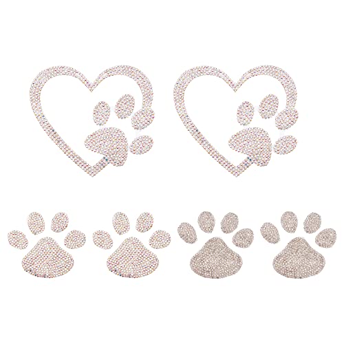 SUPERFINDINGS 6 Stück 2 Stile Auto Bling Aufkleber Und Aufkleber Herz Bling Glitzer Kristall Diamant Auto Aufkleber Hundepfote Strass Selbstklebende Aufkleber Für Handwerk Laptop Auto Dekoration SUPERFINDINGS 6 Stück 2 Stile Auto Bling Aufkleber Und Aufkleber Herz Bling Glitzer Kristall Diamant Auto Aufkleber Hundepfote Strass Selbstklebende Aufkleber Für Handwerk Laptop Auto Dekoration von SUPERFINDINGS