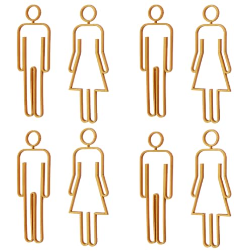 SUPERFINDINGS 8 Stück Badezimmer Türschilder Acrylkleber Männer Und Frauenschilder Mit Aufklebern Frauen Und Männer Toilettenschild Toilettenschilder Für Die Heimdekoration Büro Geschäft Gold von SUPERFINDINGS