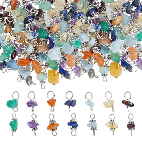 SUPERFINDINGS 84 Stück 7 Farben Edelstein Chip Charms Naturstein Link Charms Verbinder Antik Silber Stein Charm DIY Schmuckherstellung Für Halsketten Armbänder Fußkettchen SUPERFINDINGS 84 Stück 7 Farben Edelstein Chip Charms Naturstein Link Charms Verbinder Antik Silber Stein Charm DIY Schmuckherstellung Für Halsketten Armbänder Fußkettchen von SUPERFINDINGS
