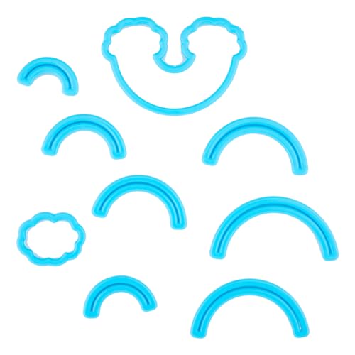 SUPERFINDINGS 9 Stück Regenbogenwolken Fondant Ausstecher Set Aus Kunststoff Keksformen Kuchen Und Cupcake Dekorationswerkzeuge Für DIY Kekskuchen Cupcake Backzubehör SUPERFINDINGS 9 Stück Regenbogenwolken Fondant Ausstecher Set Aus Kunststoff Keksformen Kuchen Und Cupcake Dekorationswerkzeuge Für DIY Kekskuchen Cupcake Backzubehör von SUPERFINDINGS