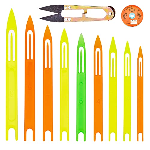 SUPERFINDINGS Fischernetz Nadel Reparaturset Einschließlich 9 Stück Kunststoff Netznadel Shuttles 1 Stück Scharfer Stahl 1 Rollen Transparenter Fischfaden Nylondraht SUPERFINDINGS Fischernetz Nadel Reparaturset Einschließlich 9 Stück Kunststoff Netznadel Shuttles 1 Stück Scharfer Stahl 1 Rollen Transparenter Fischfaden Nylondraht von SUPERFINDINGS