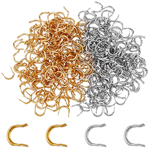 SUPERFINDINGS Über 600 Stück Eisen Angeln Spinner Clevis 2 Farben Easy Spin Clevises Spinnerbait Teile U Förmiger Angellöffel Für Die Köderherstellung Angeln Spinnerbait Zubehör von SUPERFINDINGS