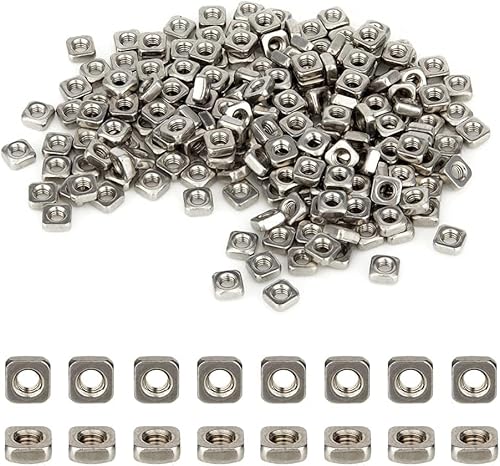 SUPERFINDINGS Ungefähr 220 Stück Edelstahl M3 Vierkantmuttern Vierkantmuttern 5,4 mm Einsatzmutter für Sicherungsscheiben, Loch: 2,5 mm SUPERFINDINGS Ungefähr 220 Stück Edelstahl M3 Vierkantmuttern Vierkantmuttern 5,4 mm Einsatzmutter für Sicherungsscheiben, Loch: 2,5 mm von SUPERFINDINGS