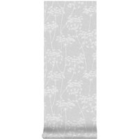 Superfresco Easy - Aura Blumen Grau - 10m x 52cm - Grau von SUPERFRESCO EASY