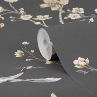 Superfresco Easy - Tapete - Alexa Crane - Anthrazit/Gold - 10mx52cm von SUPERFRESCO EASY