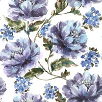 Superfresco Easy - Vliestapete - Stefanie - Blumen - Blau - 10m x 52cm - Blau von SUPERFRESCO EASY