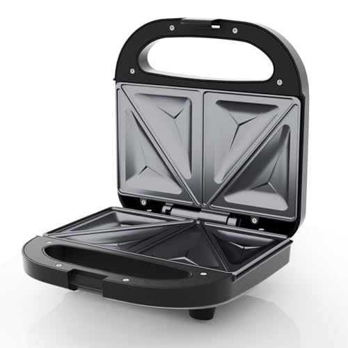SUPERLEX Sandwichmaker 750W Profi - 2-fach Sandwichtoaster mit Antihaftbeschichtung, Cool-Touch Griff & Automatischer Temperaturregelung, mattschwarzes Gehäuse SUPERLEX Sandwichmaker 750W Profi - 2-fach Sandwichtoaster mit Antihaftbeschichtung, Cool-Touch Griff & Automatischer Temperaturregelung, mattschwarzes Gehäuse von SUPERLEX