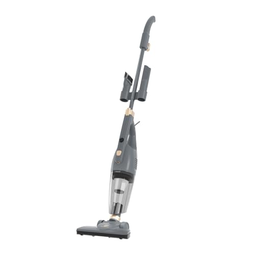 SUPERLEX Stielstaubsauger mit Kabel [600W/13kPa] | 4m Kabel Staubsauger mit HEPA-Filter | Leichter Stehstaubsauger mit Swivel-Steering & Integriertem Zubehör | Geeignet für Tierhaare/Hartböden von SUPERLEX