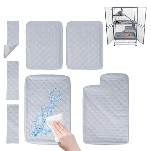 Abdeckung für Frettchenkäfige, Abdeckung mit Bodeneinsatz, Rampenabdeckungen und Regaleinlagen für Meerschweinchen, Käfig, Bettwäsche, Rattenzubehör für Käfig-Set, Igel, Kaninchen, ausgefallene Ratte Abdeckung für Frettchenkäfige, Abdeckung mit Bodeneinsatz, Rampenabdeckungen und Regaleinlagen für Meerschweinchen, Käfig, Bettwäsche, Rattenzubehör für Käfig-Set, Igel, Kaninchen, ausgefallene Ratte von SUPERPAWS