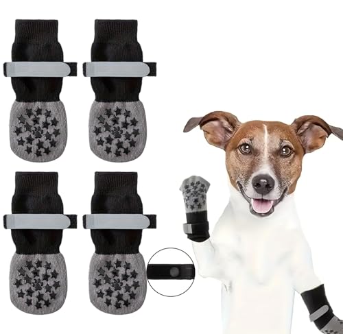 Doppelseitige, rutschfeste Hundesocken, um das Lecken von Pfoten zu verhindern, Hundeschuhe für den Winter, kalte, heiße Gehwege, Nachtreflexion, Pfotenschutz für Hartholzböden, Traktionskontrolle im Doppelseitige, rutschfeste Hundesocken, um das Lecken von Pfoten zu verhindern, Hundeschuhe für den Winter, kalte, heiße Gehwege, Nachtreflexion, Pfotenschutz für Hartholzböden, Traktionskontrolle im von SUPERPAWS