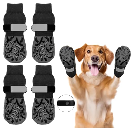 Doppelseitige, rutschfeste Hundesocken, um das Lecken von Pfoten zu verhindern, Hundeschuhe für den Winter, kalte, heiße Gehwege, Nachtreflexion, Pfotenschutz für Hartholzböden, Traktionskontrolle im Doppelseitige, rutschfeste Hundesocken, um das Lecken von Pfoten zu verhindern, Hundeschuhe für den Winter, kalte, heiße Gehwege, Nachtreflexion, Pfotenschutz für Hartholzböden, Traktionskontrolle im von SUPERPAWS