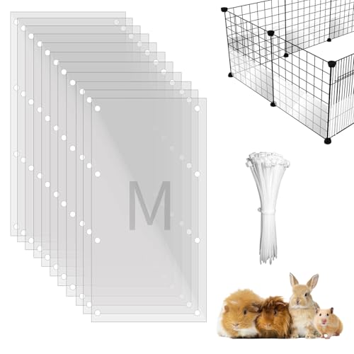 SUPERPAWS Hasenkäfigeinlagen, transparenter Kantenschutz für Kaninchen, Chinchillas, Frettchen, Igel, Hamster, Katzen, Kleintiere, Seitenfutter, Meerschweinchen, Käfigzubehör (transparent, 12 Stück SUPERPAWS Hasenkäfigeinlagen, transparenter Kantenschutz für Kaninchen, Chinchillas, Frettchen, Igel, Hamster, Katzen, Kleintiere, Seitenfutter, Meerschweinchen, Käfigzubehör (transparent, 12 Stück von SUPERPAWS
