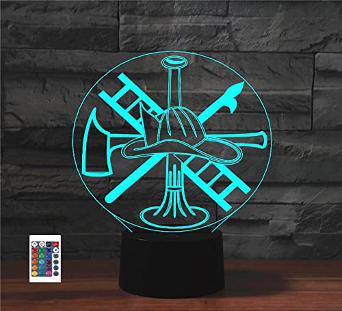 SUPERRUIDALONG 3D Feuerzeug Nachtlichter Fernbedienung 16 Farben Illusion Acryl LED Tisch Nachttisch Lampe Kinder Schlafzimmer Schreibtisch Dekor Geburtstag Geschenke Spielzeug für Kinder von SUPERRUIDALONG