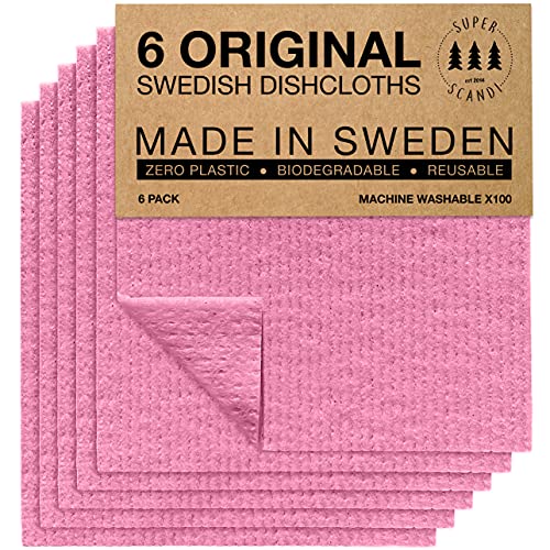 SUPERSCANDI schwedische Geschirrtücher, Papierhandtuch, Ersatz-Waschlappen von SUPERSCANDI