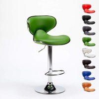 Amarillo Design Moderner schwenkbarer Chrom Küchen- und Barhocker - Grün von SUPERSTOOL