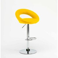 Hoher drehbarer Küchenbarhocker mit verstellbarer Fußstütze Chicago - Gelb Hoher drehbarer Küchenbarhocker mit verstellbarer Fußstütze Chicago - Gelb von SUPERSTOOL