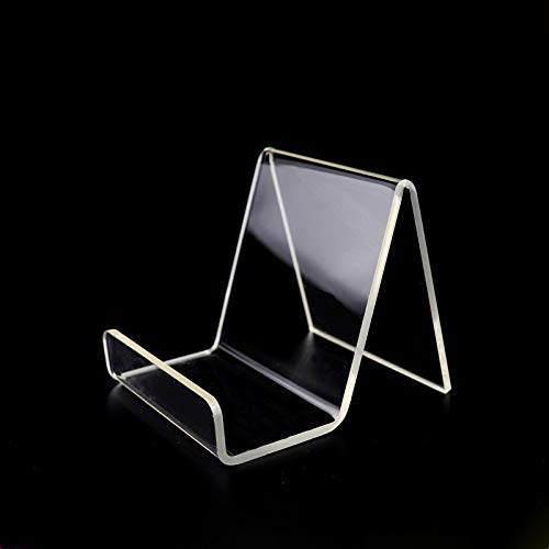 Plexiglas-Präsentationshalter, transparenter Acryl-Präsentationsständer, transparenter Buchständer für Schuhe, Handy, Tablet, Menü, Kochbuch (1 Stück) von Supertool