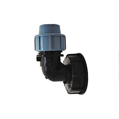 SUPERTOOL IBC Tankadapter – 20 mm Auslassbogen – Kunststoff – passend für IBC-Wassertanks von SUPERTOOL