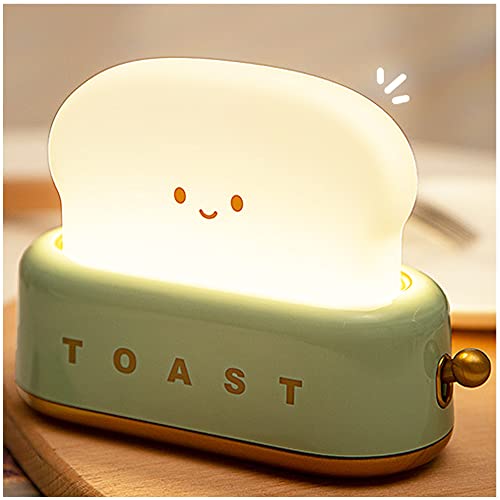 SUPJADE Nachtlicht Kinder Baby Stilllicht Nachtlampe Nachttischlampe Kinderzimmer Dimmbar Baby LED Nachtleuchte Augenschutz Stilllicht Touch Lampe (2# Toast) [Energieklasse F] von SUPJADE