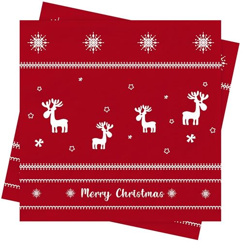 Servietten Weihnachten 40Stück Rot Weihnachten Tischdeko Weihnachts Servietten mit Rentier Schneeflocken Weihnachten Deko Winter Papierservietten Einweg Papierservietten für Weihnachten Party Deko Servietten Weihnachten 40Stück Rot Weihnachten Tischdeko Weihnachts Servietten mit Rentier Schneeflocken Weihnachten Deko Winter Papierservietten Einweg Papierservietten für Weihnachten Party Deko von SUPJADE