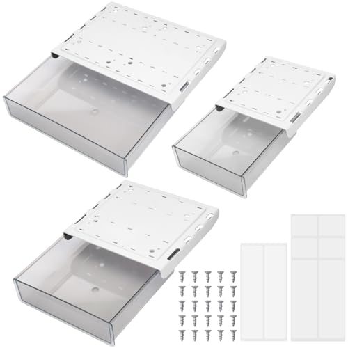 3 Stück Schubladen Unter Schreibtisch, Selbstklebende Unterbauen Schreibtischschubladen Organisator Platz Sparen Versteckte Rutschen Untertisch Schublade 3 Größen für Home Office Kitchen Schulbedarf 3 Stück Schubladen Unter Schreibtisch, Selbstklebende Unterbauen Schreibtischschubladen Organisator Platz Sparen Versteckte Rutschen Untertisch Schublade 3 Größen für Home Office Kitchen Schulbedarf von SUPPUIMNT