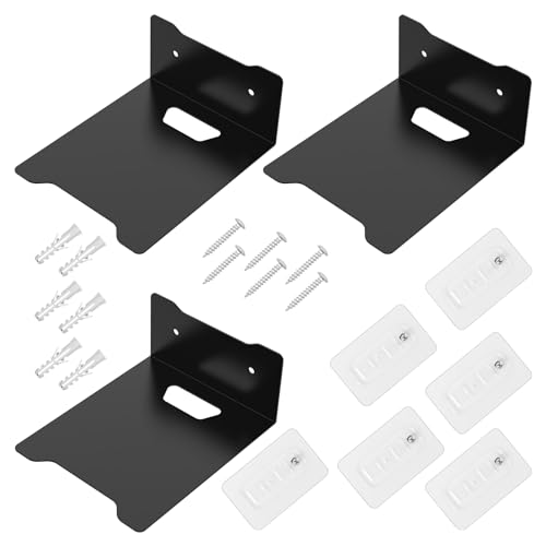 3 Stück Unsichtbares Bücherregal Schwebendes, Schwimmendes Regal Schwarzer Metall Bloßes Bücherregal Spar Wandregal Metallstruktur Wandmontage für Wand Schlafzimmer Floating Bookshelf Büro Küche 3 Stück Unsichtbares Bücherregal Schwebendes, Schwimmendes Regal Schwarzer Metall Bloßes Bücherregal Spar Wandregal Metallstruktur Wandmontage für Wand Schlafzimmer Floating Bookshelf Büro Küche von SUPPUIMNT
