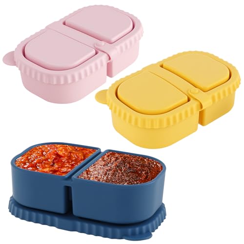 SUPPUIMNT 3 Stück Snack Containers, Wiederverwendbare Snackbox mit Fächern Silikon Snack Container Snackboxen 2 Fächer Behälter mit Deckel Kinder Behälter für Büro Picknick Reisen Klettern Wandern SUPPUIMNT 3 Stück Snack Containers, Wiederverwendbare Snackbox mit Fächern Silikon Snack Container Snackboxen 2 Fächer Behälter mit Deckel Kinder Behälter für Büro Picknick Reisen Klettern Wandern von SUPPUIMNT