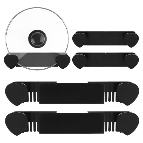 SUPPUIMNT 5 Stück Topfdeckelhalter Deckelhalter Wand, Plastik Topf Deckel Wandhalter Set Rostbeständiges Topfdeckel Vielseitiger Verstellbarer Deckelhalter Schneidebrett Organizer für Küchenfliesen SUPPUIMNT 5 Stück Topfdeckelhalter Deckelhalter Wand, Plastik Topf Deckel Wandhalter Set Rostbeständiges Topfdeckel Vielseitiger Verstellbarer Deckelhalter Schneidebrett Organizer für Küchenfliesen von SUPPUIMNT