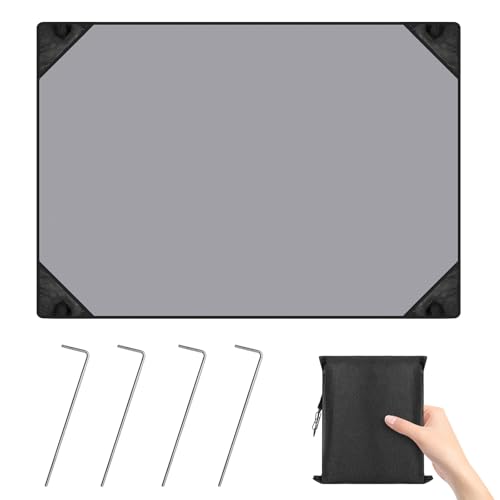 Picknickdecke Wasserdicht 140 x 200 cm, mit Praktischem Karabiner Tragbare Stranddecke Sandfrei, Strandtuch Strandmatte 4 Befestigung Ecken, Outdoor Decke für Strand, Picknick, Camping und Wandern von SUPRBIRD