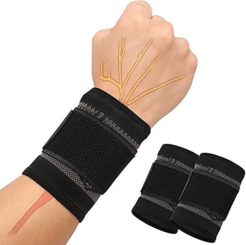 SUPRBIRD Handgelenkstütze, Handgelenk Bandagen, Handgelenkband, Handbandage Rechts und Links, Handgelenkbandage Fitness mit Klettverschluss von SUPRBIRD