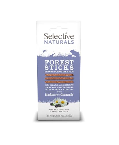 Selective Naturals, Futterstangen für Meerschweinchen, Forest Sticks, mit Brombeere und Kamille, 60 g, 4er-Packung Selective Naturals, Futterstangen für Meerschweinchen, Forest Sticks, mit Brombeere und Kamille, 60 g, 4er-Packung von Supreme Petfoods