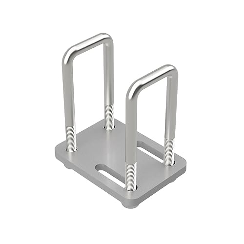 2 x U-Bügelschraube M10 mit Klemmplatte und Stopmuttern Sliphilfe Trailer verzinkt M10, LW=41/31-71, LH=120 mm von SUPROD
