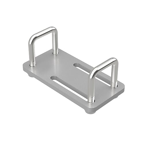 2 x U-Bügelschraube M10 mit Klemmplatte und Stopmuttern Sliphilfe Trailer verzinkt M10, LW=41/41-121, LH=65 mm von SUPROD