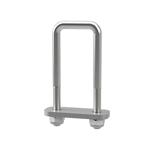 U-Bügelschraube M10 mit Klemmplatte und Stopmuttern Sliphilfe Trailer verzinkt M10, LW=41, LH=120 mm von SUPROD