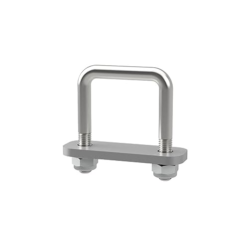 U-Bügelschraube M10 mit Klemmplatte und Stopmuttern Sliphilfe Trailer verzinkt M10, LW=51, LH=70 mm von SUPROD