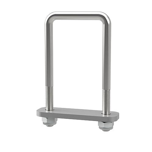 U-Bügelschraube M10 mit Klemmplatte und Stopmuttern Sliphilfe Trailer verzinkt M10, LW=61, LH=130 mm von SUPROD