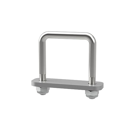 U-Bügelschraube M10 mit Klemmplatte und Stopmuttern Sliphilfe Trailer verzinkt M10, LW=61, LH=80 mm von SUPROD
