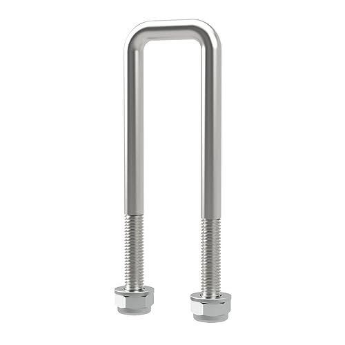 U-Bügelschraube M10 mit Stopmuttern Boot Sliphilfe Trailer verzinkt M10, LW=31, LH=135 mm von SUPROD