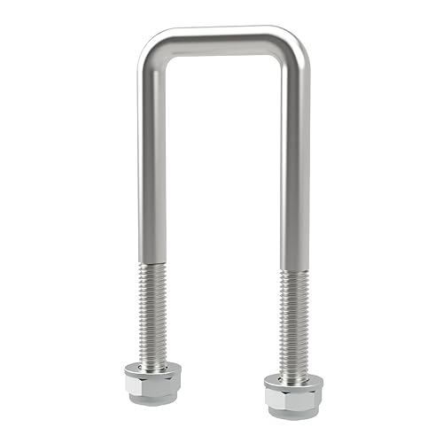 U-Bügelschraube M10 mit Stopmuttern Boot Sliphilfe Trailer verzinkt M10, LW=41, LH=120 mm von SUPROD