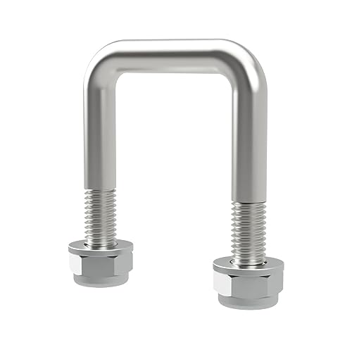 U-Bügelschraube M10 mit Stopmuttern Boot Sliphilfe Trailer verzinkt M10, LW=41, LH=65 mm von SUPROD