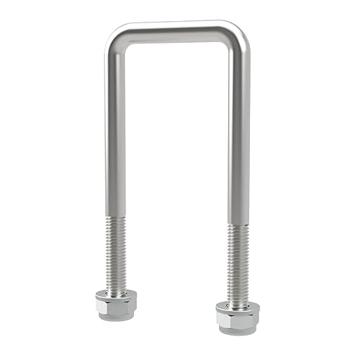 U-Bügelschraube M10 mit Stopmuttern Boot Sliphilfe Trailer verzinkt M10, LW=51, LH=130 mm von SUPROD