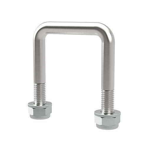 U-Bügelschraube M10 mit Stopmuttern Boot Sliphilfe Trailer verzinkt M10, LW=51, LH=70 mm von SUPROD