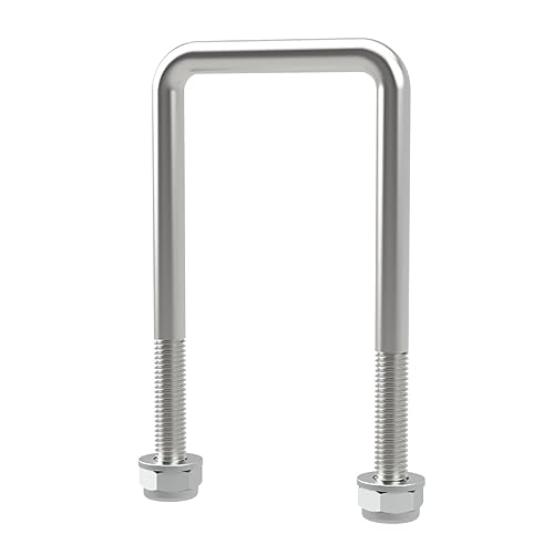 U-Bügelschraube M10 mit Stopmuttern Boot Sliphilfe Trailer verzinkt M10, LW=61, LH=130 mm von SUPROD
