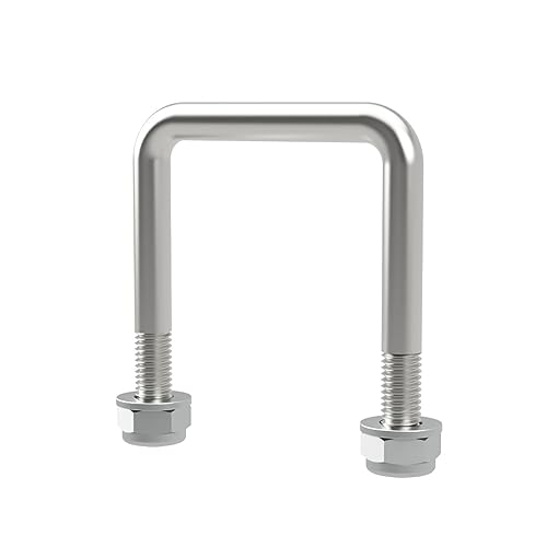U-Bügelschraube M10 mit Stopmuttern Boot Sliphilfe Trailer verzinkt M10, LW=61, LH=80 mm von SUPROD