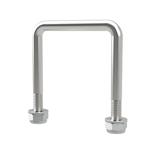 U-Bügelschraube M10 mit Stopmuttern Boot Sliphilfe Trailer verzinkt M10, LW=71, LH=90 mm von SUPROD