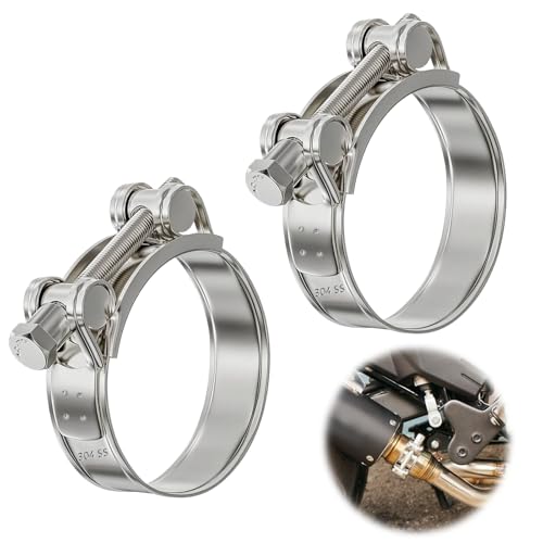 2 Stück Gelenkbolzenschellen,Edelstahl Auspuffschelle 40-43mm,T-Bolzen-Schlauchschelle,Edelstahl Motorrad Auspuff Schellen,Stark und Robust für Autos,Turbinen,Motorrad-Ablassventil 2 Stück Gelenkbolzenschellen,Edelstahl Auspuffschelle 40-43mm,T-Bolzen-Schlauchschelle,Edelstahl Motorrad Auspuff Schellen,Stark und Robust für Autos,Turbinen,Motorrad-Ablassventil von SUPRROW