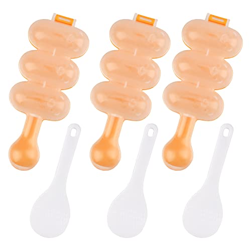 SUPRROW Reis Ball Moulds 3 Stück, Rice Ball Maker DIY Kugel Form Sushi Hersteller Form Küchenhelfer für Kinder DIY Mittagessen Maker Mold SUPRROW Reis Ball Moulds 3 Stück, Rice Ball Maker DIY Kugel Form Sushi Hersteller Form Küchenhelfer für Kinder DIY Mittagessen Maker Mold von SUPRROW