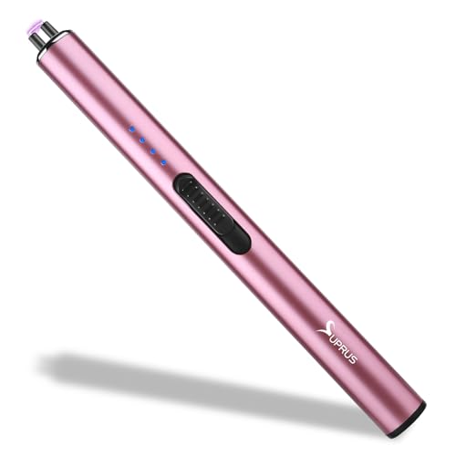 SUPRUS Elektrisches Feuerzeug Winddicht Flammenloses USB-C Arc Wiederaufladbares Feuerzeug mit Sicherheitsschloss von SUPRUS