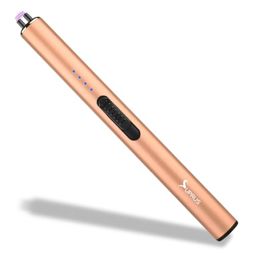 SUPRUS Elektrisches Feuerzeug Winddicht Flammenloses USB-C Arc Wiederaufladbares Feuerzeug mit Sicherheitsschloss von SUPRUS